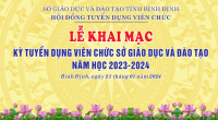 Khai mạc kỳ tuyển dụng viên chức năm học 2023-2024