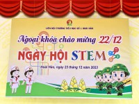 Trường tiểu học số 1 Hoài Hảo tổ chức Ngày hội STEM