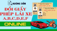 Hướng dẫn đổi giấy phép lái xe trực tuyến